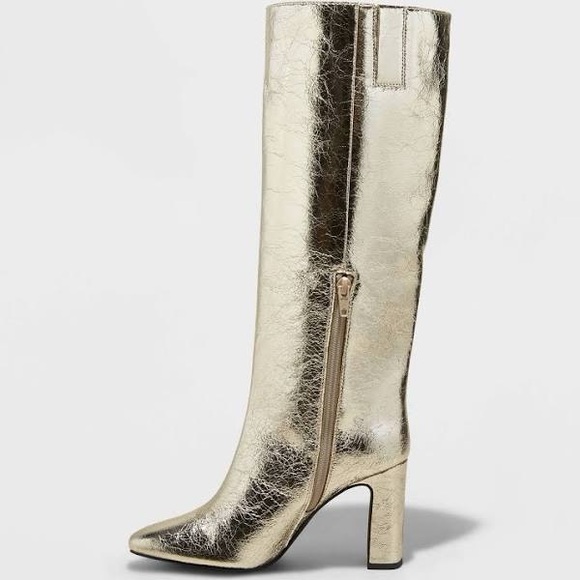 Diva Stovepipe Tall Boots - A New Day - Gold - new - Picture 3 of 10